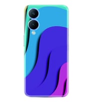 Vivo Y17S Kılıf Silikon Desen Özel Seri Renk Cümbüşü 1631