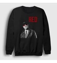 Presmono Unisex Siyah Red The Blacklist Sweatshirt 183801tt