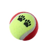 Tenis Topu Üçlü Renkli Desenli Kedi Köpek Oyuncağı