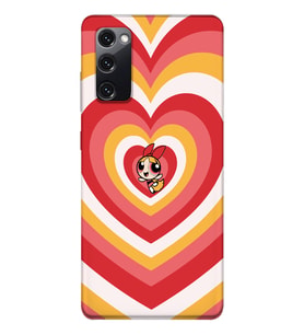 Samsung Galaxy S20 FE Uyumlu Powerpuff Blossom Tasarımlı Şeffaf Telefon Kılıfı