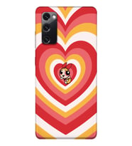 Samsung Galaxy S20 FE Uyumlu Powerpuff Blossom Tasarımlı Şeffaf Telefon Kılıfı