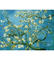 Van Gogh Badem Çiçekleri Sayılarla Boyama Seti 40x50 cm (Tuvale Gerili)