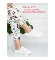 Kışlık Terlik Ev Ofis (Beyaz)