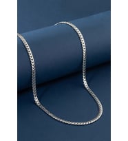 Gümüş Pazarım 5 mm Balık Sırtı Erkek Çelik Zincir