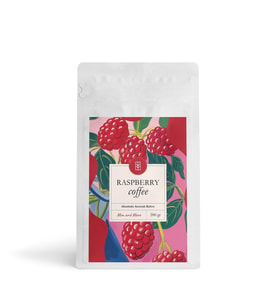 Raspberry Coffee Ahududu Aromalı Kahve Çekirdek Kahve 200 Gr