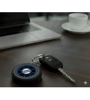Nissan Uyumlu Özel Tasarım Araba Anahtarlığı - Premium Hafif ve Dayanıklı Anahtarlık (Mavi)