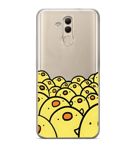 Huawei Mate 20 Lite Uyumlu Baskılı Yumuşak Silikon Şeffaf Telefon Kılıfı