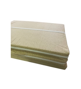 Tek Kişilik Katlanır Yer Yatağı Sünger Yatak Cappuccino Kırçıllı 80x180 Cm-6 Cm