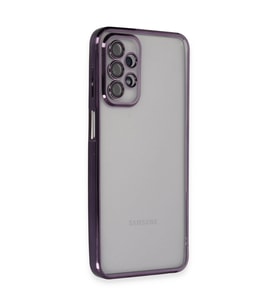 Samsung Galaxy A23 4g Kılıf Kamera Korumalı Lensli Silikon - Mor