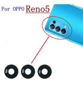 Tkgz Oppo Reno 5 Arka Kamera Camı Lens Yapışkanlı