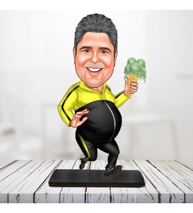 Kişiye Özel Karikatür Biblo SPORCU ADAM