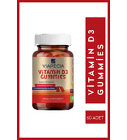 Viapecia Jelibon Formunda Gummy Vitamin D3 D Vitamini Eksikliği Çocuklarda Büyüme 60 Adet