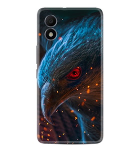 TCL 303 Kılıf Silikon Desen Özel Seri Şahin 1756