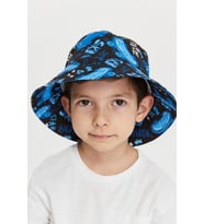 Benittokids Erkek Çocuk Desenli Bucket Şapka 7011 (Mavi)
