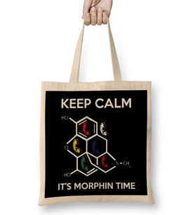 Keep Calm And Its Morphin Time Power Rangers Bez Çanta Uzun Saplı