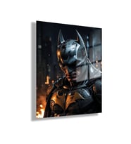 Temperli Gerçek Cam Tablo Film Karakteri Batman Görseli