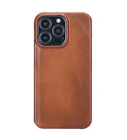 Apple iPhone 13 Pro Uyumlu Deri Arka Kapak UJ RST2EF Taba