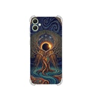 PrintiFy Samsung Galaxy A06 ile Uyumlu Simya Serisi Kozmik Denge Tasarımlı Uv Baskılı Köşe Korumalı Antişok Kılıf