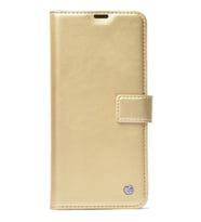 Galaxy A05 Kılıf Standlı Kapkalı Cüzdan Kopçalı Kar Deluxe (Gold)