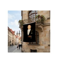 Asil Duruşlu Atatürk Poster Bayrak Premium Raşel Kumaş ATA79