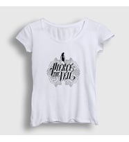 Presmono Kadın Beyaz Logo Pierce The Veil T-Shirt 382708tt (Beyaz)