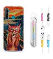 Realme 5i 5 Pro 6i 7 Pro 8 Kılıf Kablo Koruma Spiral Silikon Tablo Cat 1788