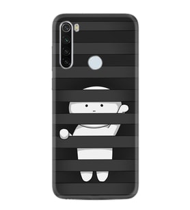 Xiaomi Redmi Note 8 Kılıf Resimli Desenli Silikon Platinium Series Yanlızlık 1908