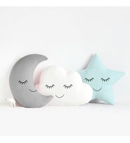 Yenidoğan Bebek & Çocuk Odası Üçlü Dekoratif Yastık Uyku Arkadaşı Set