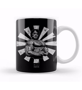 Arnie Retro Japanese Schwarzenegger Kupa Bardak Porselen