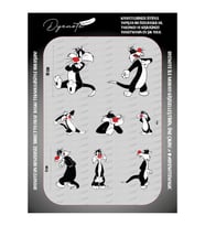 Sylvester Cartoon Iron Press Tekstil Ütü İle Yapışan Transfer Baskı Kağıdı DTF BASKI
