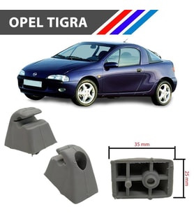 Opel Tigra - A Güneşlik Ayağı Gri Renk 2 Adetli Set 1994 2000 M1797-3