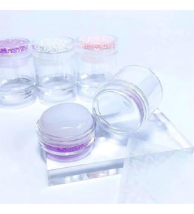 Mia Professional Çift Taraflı Stamping Seti — Stamp + Scraper Nail Art