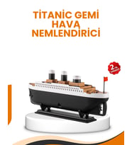 7 Renk Ortam Işıklı Dekoratif Gemi Tasarım Hava Nemlendirici Difüzör