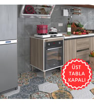 Kenzlife ankastre modülü kabini pança tantra crd 89-81*60*56 fırın ocak dolabı ayarlı ayaklı üstü kapalı