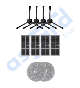 DREAME X30PRO-L10S PRO ULTRA-X30 ULTRA UYUMLU 4 Yan Fırça 4 Filtre 2 Mop