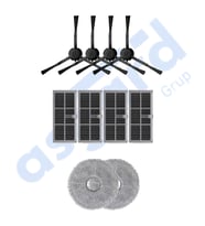DREAME X30PRO-L10S PRO ULTRA-X30 ULTRA UYUMLU 4 Yan Fırça 4 Filtre 2 Mop