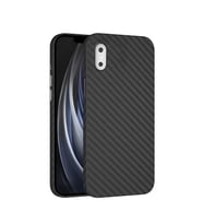 iPhone X / İphone XS Kılıf ​​​​​Şık Karbon Fiber Tasarım Kılıf (Siyah)