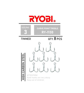 Ryobi Curve Point Treble RY-1130 Üçlü Olta İğnesi No:4