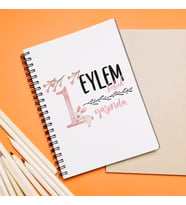 Hoş Geldin Bebek Tasarımlı Defter Kişiye Özel