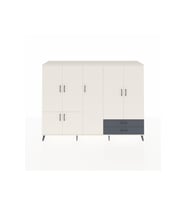 Hyperion Dolap 12 Raflı 2 Çekmeceli 7 Kapaklı 220x44x163 Aytaşı-Aytaşı/Antrasit