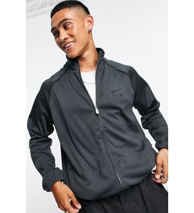 Nike Sportswear Air Polyknit Zip-Up Jacket Erkek Spor Ceket Antrasit