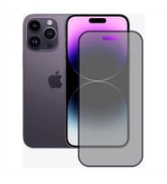 iPhone 14 Pro Uyumlu Privacy Ön Koruma Temperli Hayalet Cam Ekran Koruyucu (Siyah)