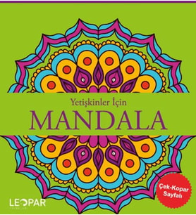 Yetişkinler İçin Mandala - Yeşil