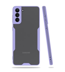 Samsung Galaxy S21 Plus Kılıf Platin Silikon - Lila