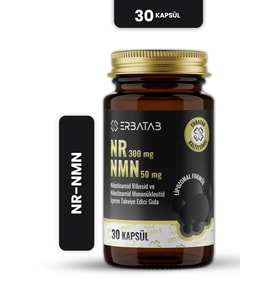 NR 300 mg + NMN 50 mg Lipozomal Formül 30 Kapsül Takviye Edici Gıda