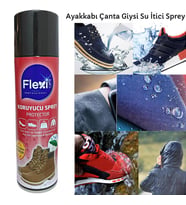 Flexicare Ayakkabı Tekstil Deri Su İtici Leke Önleyici Sprey Sıvı Geçirmez Bakım (Natural)