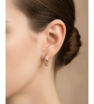 Xuping Gold Taşlı Halka Küpe - 25-xpkp129