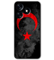 Tecno Spark 10C Kılıf HD Desen Baskılı Kılıf - Black Ayyıldız