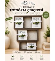 Pionny Küçük ve Büyük Boy Sürgülü Dekoratif Ahşap Çerçeve 3 Farklı Boyut – Koyu Kahve