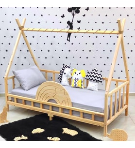 Markaawm Montessori Yatak Nirvana Gökkuşağı Yıldızlı Karyola  80X180 (Karışık)